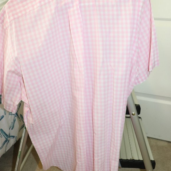 Pink Buttoned Down Shirt Short Sleeved - Picture 3 of 3